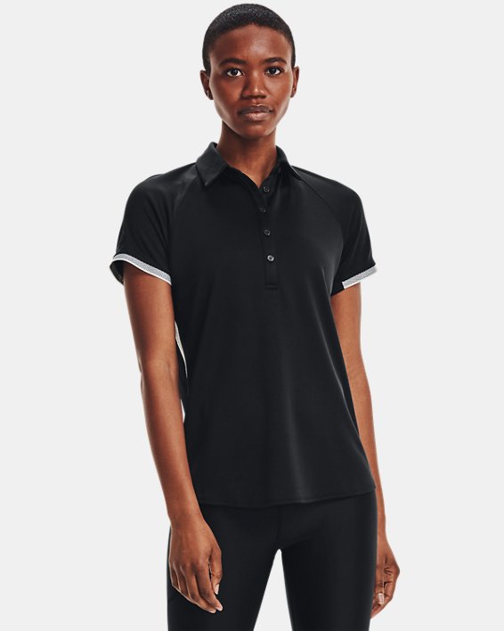 Women's UA Rival Polo in Black image number 0